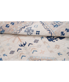 Hand Knotted Serenity Wool Rug 4' 9" X 6' 4" 4' 9" X 6' 4" (145 X 193) / Ivory / Red