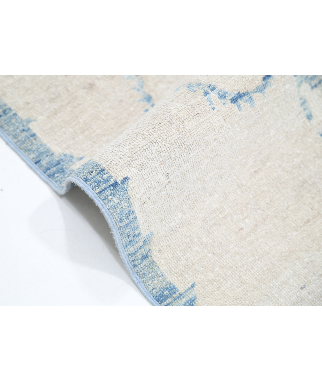 Hand Knotted Serenity Wool Rug 8' 0" X 10' 7" 8' 0" X 10' 7" (244 X 322) / Blue / Ivory