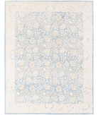 Hand Knotted Serenity Wool Rug 8' 0" X 10' 7" 8' 0" X 10' 7" (244 X 322) / Blue / Ivory