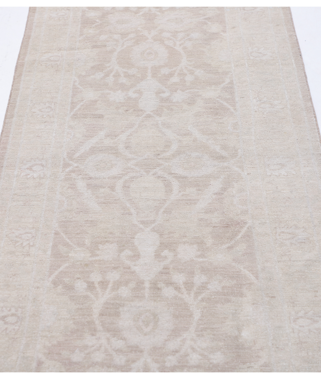 Hand Knotted Serenity Wool Rug 2' 9" X 9' 11" 2' 9" X 9' 11" (84 X 302) / Brown / Brown