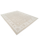 Hand Knotted Serenity Wool Rug 8' 9" X 11' 7" 8' 9" X 11' 7" (267 X 353) / Brown / Ivory