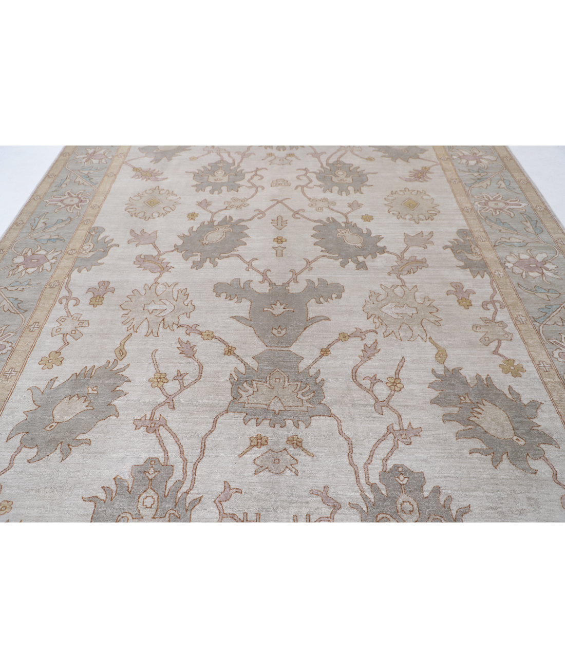 Hand Knotted Serenity Wool Rug 8' 10" X 11' 8" 8' 10" X 11' 8" (269 X 356) / Brown / Grey