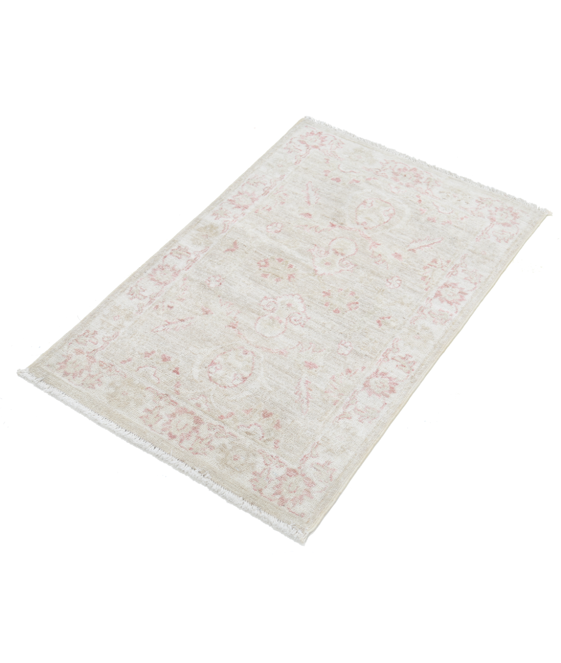 Hand Knotted Serenity Wool Rug 2' 0" X 3' 1" 2' 0" X 3' 1" (61 X 94) / Beige / Pink