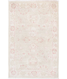 Hand Knotted Serenity Wool Rug 2' 0" X 3' 1" 2' 0" X 3' 1" (61 X 94) / Ivory / Pink