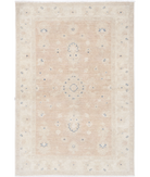 Hand Knotted Serenity Wool Rug 3' 3" X 4' 11" 3' 3" X 4' 11" (99 X 150) / Brown / Ivory