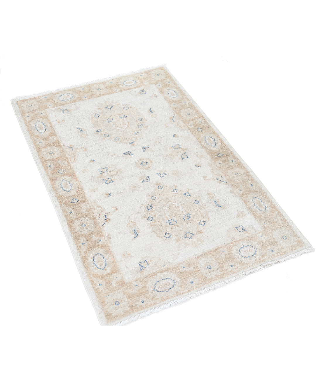 Hand Knotted Serenity Wool Rug 2' 6" X 3' 9" 2' 6" X 3' 9" (76 X 114) / Beige / Brown