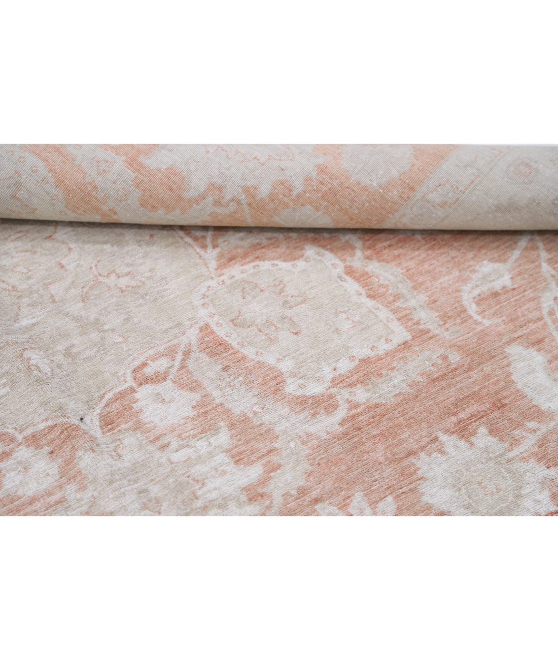 Hand Knotted Serenity Wool Rug 5' 9" X 9' 6" 5' 9" X 9' 6" (175 X 290) / Red / Ivory