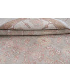 Hand Knotted Serenity Wool Rug 4' 9" X 6' 6" 4' 9" X 6' 6" (145 X 198) / Grey / Ivory