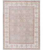Hand Knotted Serenity Wool Rug 4' 9" X 6' 6" 4' 9" X 6' 6" (145 X 198) / Grey / Ivory