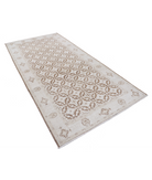 Hand Knotted Serenity Wool Rug 5' 11" X 9' 9" 5' 11" X 9' 9" (180 X 297) / Brown / Ivory