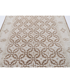 Hand Knotted Serenity Wool Rug 5' 11" X 9' 9" 5' 11" X 9' 9" (180 X 297) / Brown / Ivory