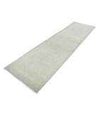 Hand Knotted Serenity Wool Rug 3' 0" X 10' 7" 3' 0" X 10' 7" (91 X 322) / Blue / Ivory