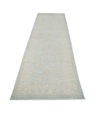 Hand Knotted Serenity Wool Rug 3' 0" X 10' 7" 3' 0" X 10' 7" (91 X 322) / Blue / Ivory
