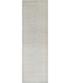 Hand Knotted Serenity Wool Rug 3' 0" X 10' 7" 3' 0" X 10' 7" (91 X 322) / Blue / Ivory