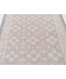 Hand Knotted Serenity Wool Rug 4' 9" X 6' 8" 4' 9" X 6' 8" (145 X 203) / Grey / Ivory