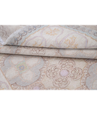 Hand Knotted Serenity Wool Rug 4' 9" X 6' 8" 4' 9" X 6' 8" (145 X 203) / Grey / Ivory
