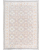 Hand Knotted Serenity Wool Rug 4' 9" X 6' 8" 4' 9" X 6' 8" (145 X 203) / Grey / Ivory