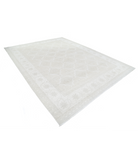 Hand Knotted Serenity Wool Rug 9' 1" X 11' 11" 9' 1" X 11' 11" (277 X 363) / Brown / Ivory