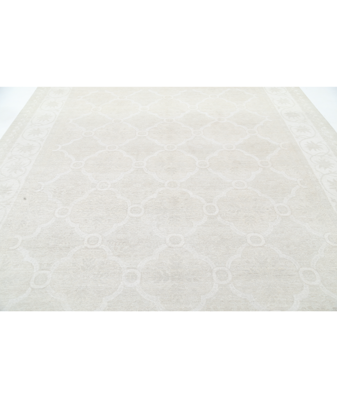 Hand Knotted Serenity Wool Rug 9' 1" X 11' 11" 9' 1" X 11' 11" (277 X 363) / Brown / Ivory