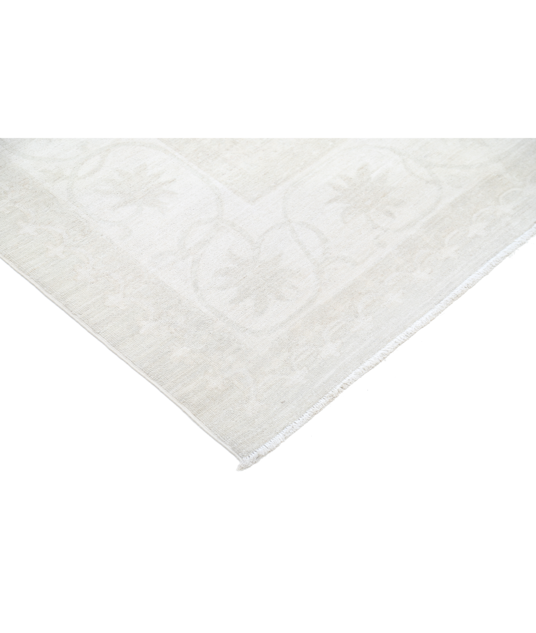 Hand Knotted Serenity Wool Rug 9' 1" X 11' 11" 9' 1" X 11' 11" (277 X 363) / Brown / Ivory