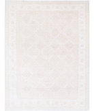 Hand Knotted Serenity Wool Rug 9' 1" X 11' 11" 9' 1" X 11' 11" (277 X 363) / Brown / Ivory