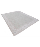 Hand Knotted Serenity Wool Rug 8' 2" X 10' 1" 8' 2" X 10' 1" (249 X 307) / Green / Ivory