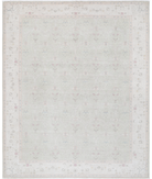 Hand Knotted Serenity Wool Rug 8' 2" X 10' 1" 8' 2" X 10' 1" (249 X 307) / Green / Ivory