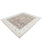 Hand Knotted Serenity Wool Rug 8' 0" X 9' 10" 8' 0" X 9' 10" (244 X 300) / Brown / Ivory