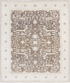Hand Knotted Serenity Wool Rug 8' 0" X 9' 10" 8' 0" X 9' 10" (244 X 300) / Brown / Ivory