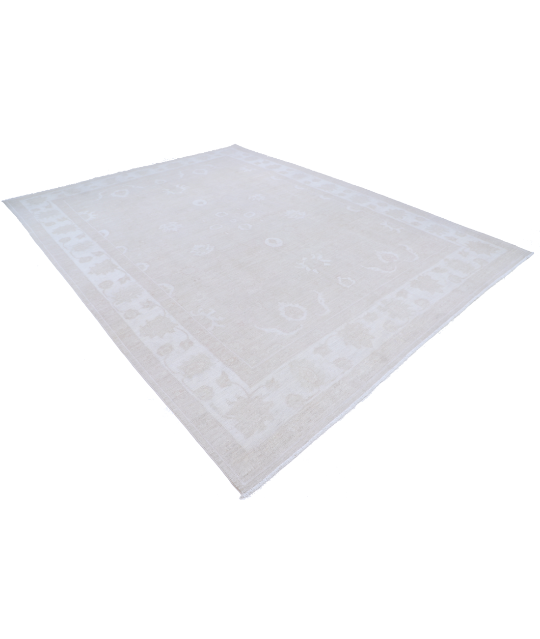 Hand Knotted Serenity Wool Rug 8' 11" X 11' 10" 8' 11" X 11' 10" (272 X 361) / Brown / Ivory