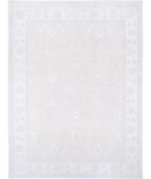 Hand Knotted Serenity Wool Rug 8' 11" X 11' 10" 8' 11" X 11' 10" (272 X 361) / Brown / Ivory