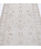 Hand Knotted Serenity Wool Rug 3' 1" X 10' 2" 3' 1" X 10' 2" (94 X 310) / Grey / Ivory