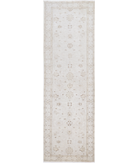 Hand Knotted Serenity Wool Rug 3' 1" X 10' 2" 3' 1" X 10' 2" (94 X 310) / Grey / Ivory