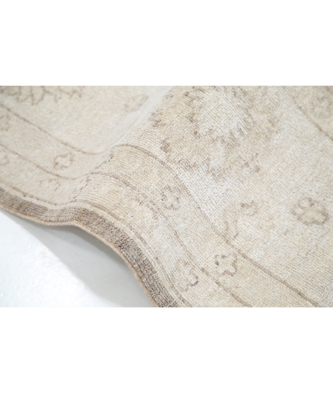 Hand Knotted Serenity Wool Rug 8' 2" X 9' 7" 8' 2" X 9' 7" (249 X 292) / Brown / Ivory