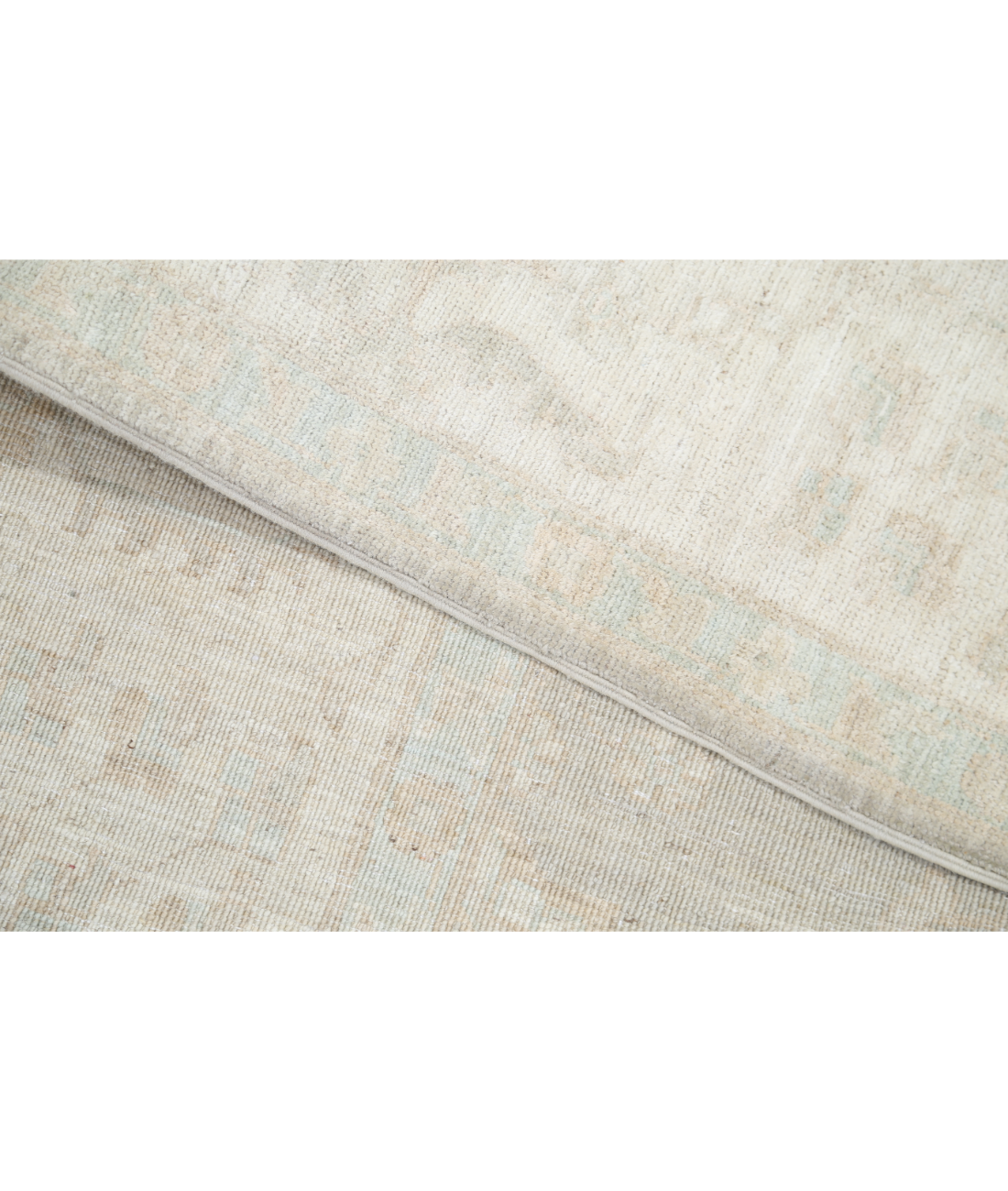 Hand Knotted Serenity Wool Rug 8' 1" X 9' 10" 8' 1" X 9' 10" (246 X 300) / Green / Ivory