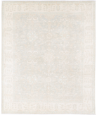 Hand Knotted Serenity Wool Rug 8' 1" X 9' 10" 8' 1" X 9' 10" (246 X 300) / Green / Ivory