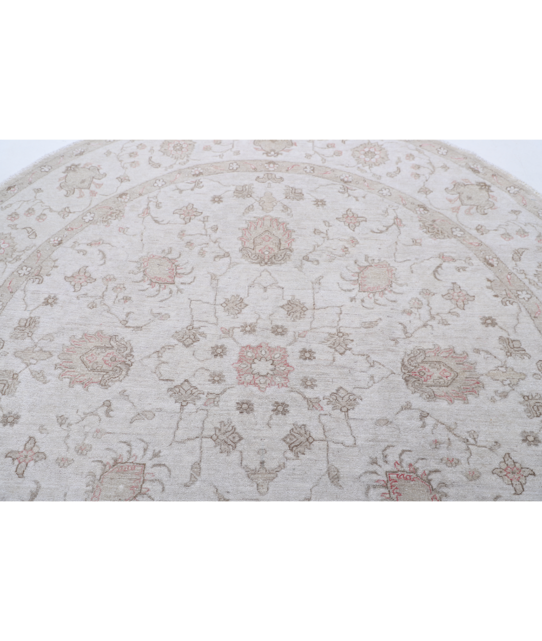 Hand Knotted Serenity Wool Rug 7' 9" X 8' 2" 7' 9" X 8' 2" (236 X 249) / Ivory / Ivory