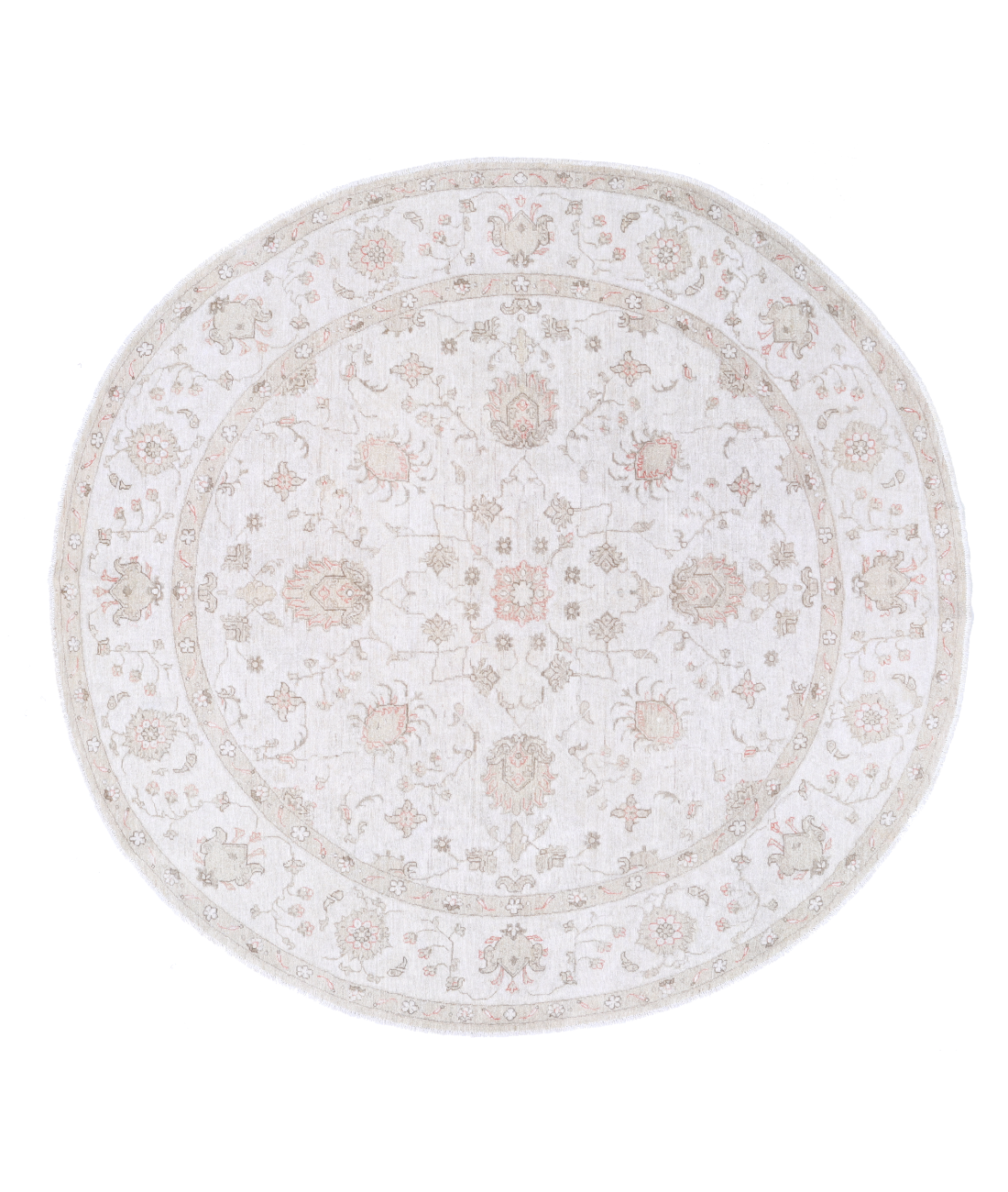 Hand Knotted Serenity Wool Rug 7' 9" X 8' 2" 7' 9" X 8' 2" (236 X 249) / Ivory / Ivory