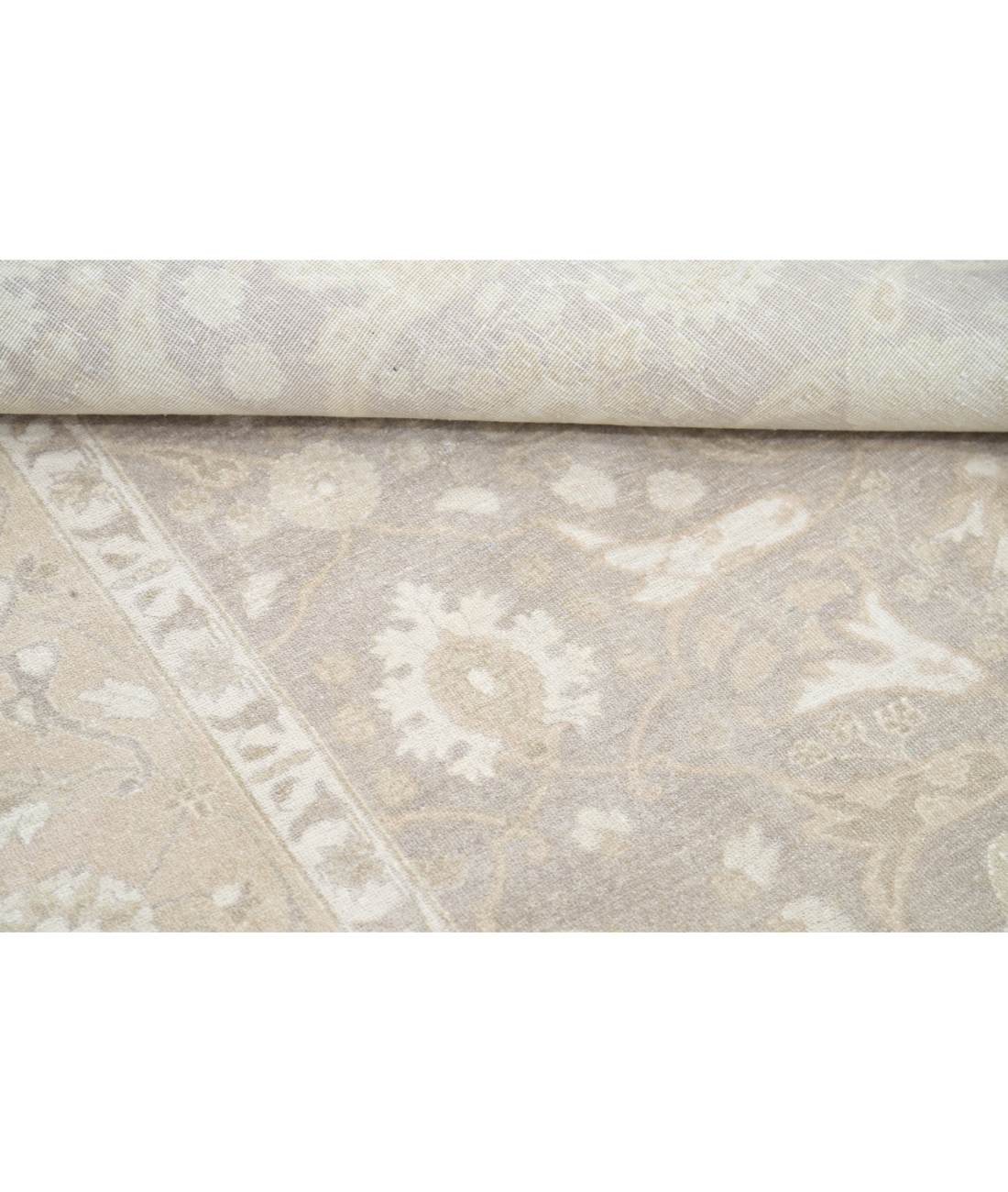 Hand Knotted Serenity Wool Rug 8' 11" X 12' 3" 8' 11" X 12' 3" (272 X 373) / Brown / Ivory