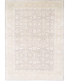 Hand Knotted Serenity Wool Rug 8' 11" X 12' 3" 8' 11" X 12' 3" (272 X 373) / Brown / Ivory