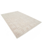 Hand Knotted Serenity Wool Rug 7' 8" X 11' 4" 7' 8" X 11' 4" (234 X 345) / Grey / Ivory