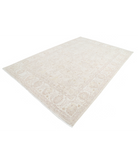 Hand Knotted Serenity Wool Rug 7' 8" X 11' 4" 7' 8" X 11' 4" (234 X 345) / Grey / Ivory