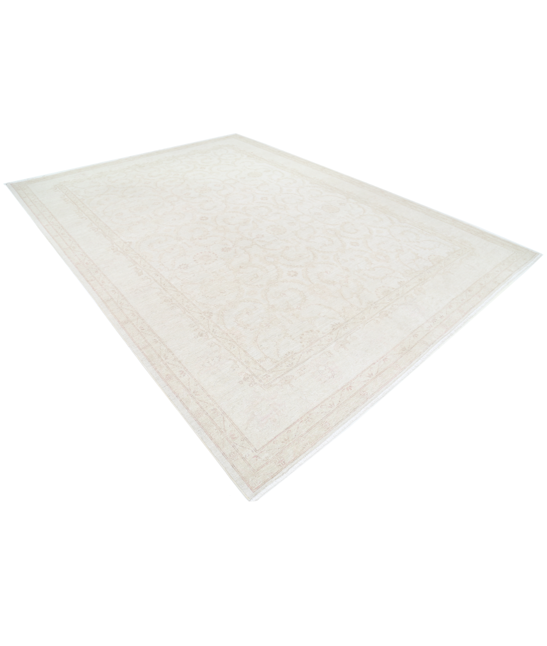 Hand Knotted Serenity Wool Rug 8' 9" X 11' 10" 8' 9" X 11' 10" (267 X 361) / Ivory / Ivory