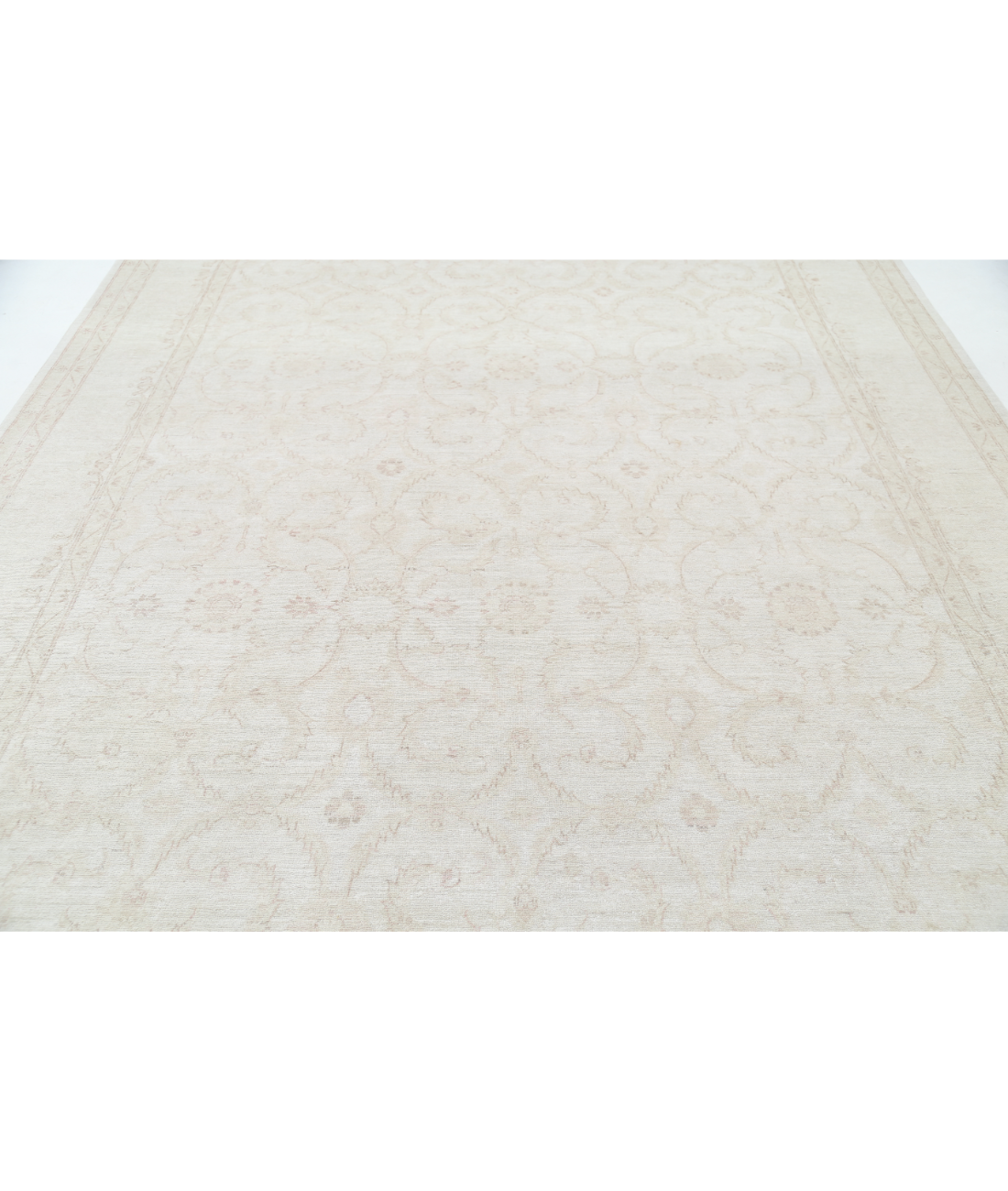 Hand Knotted Serenity Wool Rug 8' 9" X 11' 10" 8' 9" X 11' 10" (267 X 361) / Ivory / Ivory