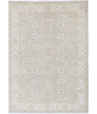 Hand Knotted Serenity Wool Rug 6' 3" X 9' 0" 6' 3" X 9' 0" (191 X 274) / Brown / Ivory