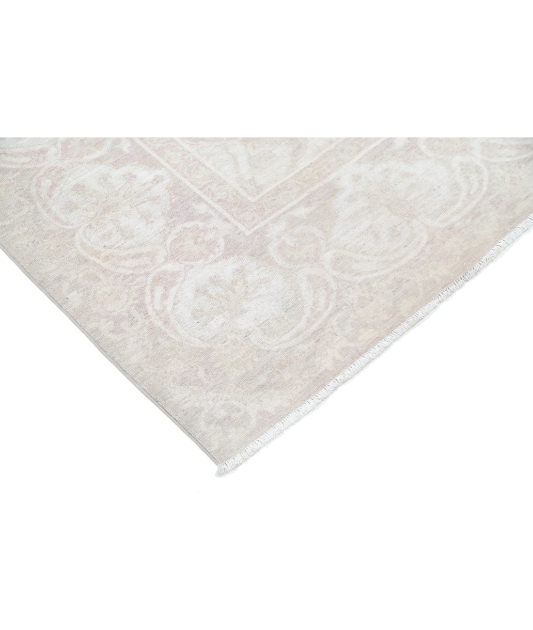Hand Knotted Serenity Wool Rug 8' 2" X 9' 9" 8' 2" X 9' 9" (249 X 297) / Brown / Ivory