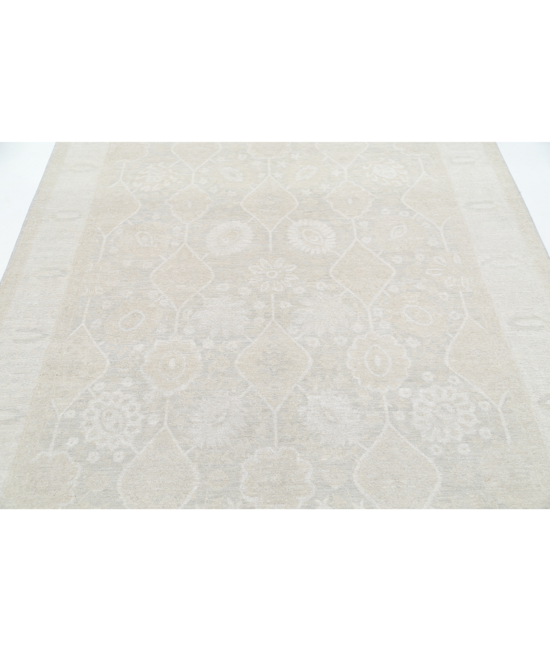 Hand Knotted Serenity Wool Rug 6' 1" X 9' 0" 6' 1" X 9' 0" (185 X 274) / Brown / Ivory