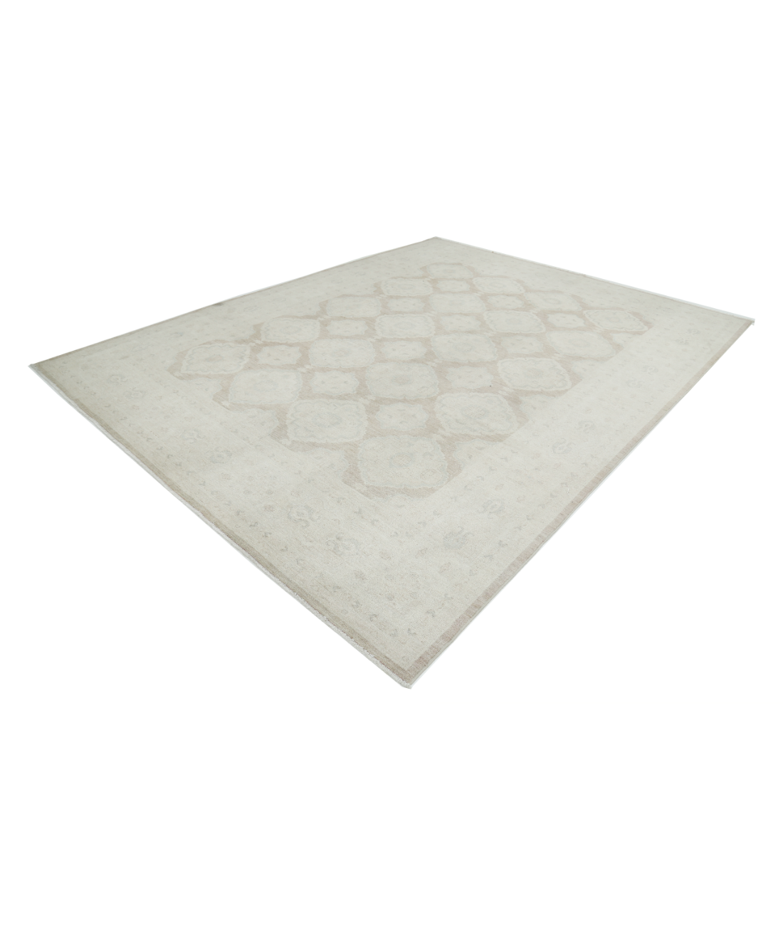 Hand Knotted Serenity Wool Rug 8' 9" X 11' 4" 8' 9" X 11' 4" (267 X 345) / Brown / Ivory