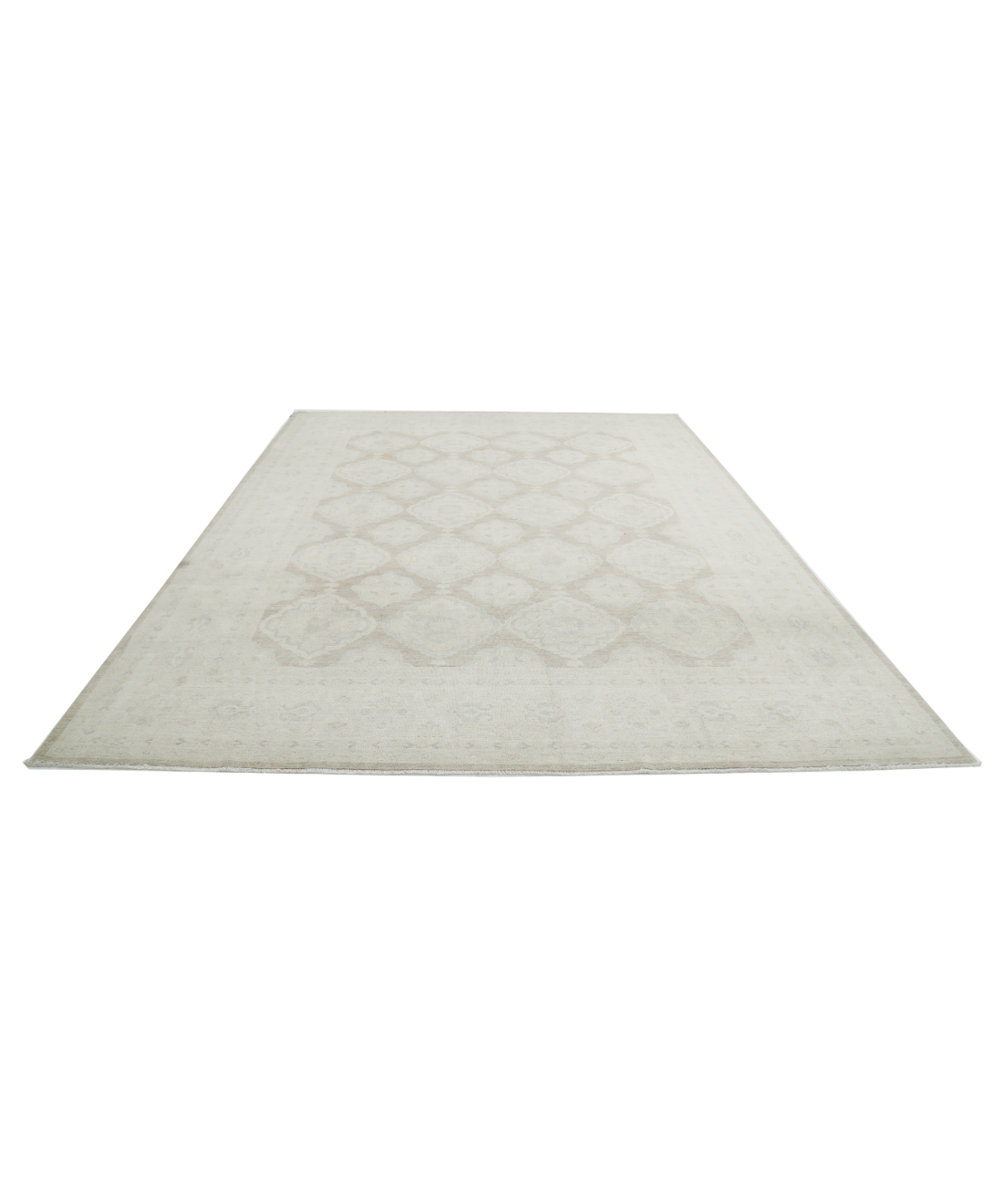 Hand Knotted Serenity Wool Rug 8' 9" X 11' 4" 8' 9" X 11' 4" (267 X 345) / Brown / Ivory