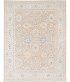 Hand Knotted Serenity Wool Rug 8' 9" X 11' 8" 8' 9" X 11' 8" (267 X 356) / Brown / Ivory